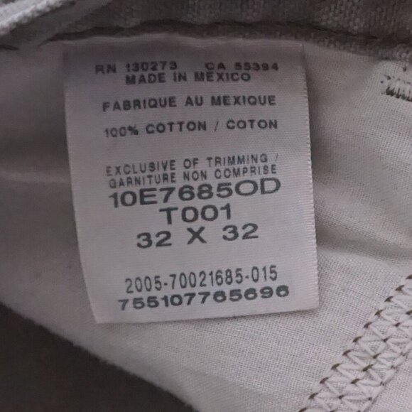 Vintage Rustler Olive Green Carpenter Dungaree Heavyweight Denim Jeans 32X32 - Picture 7 of 16